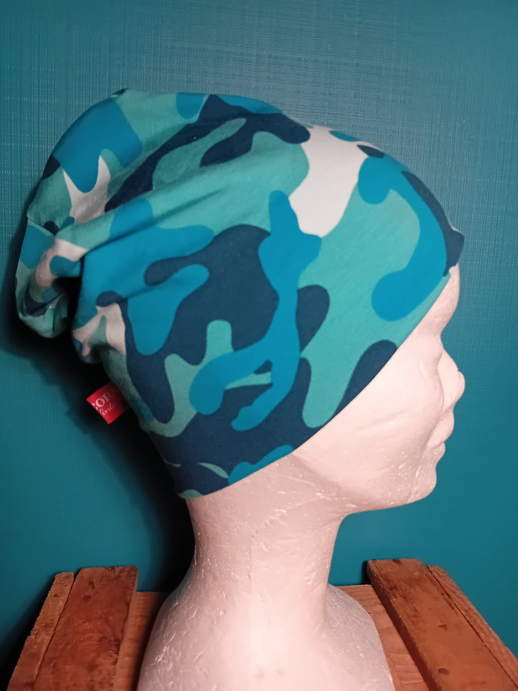 Beanie Bonnet camoflauge Bleu