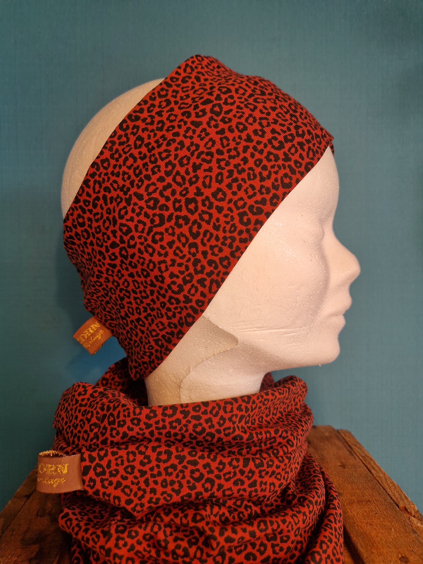 Bandeau Leopard Rouge