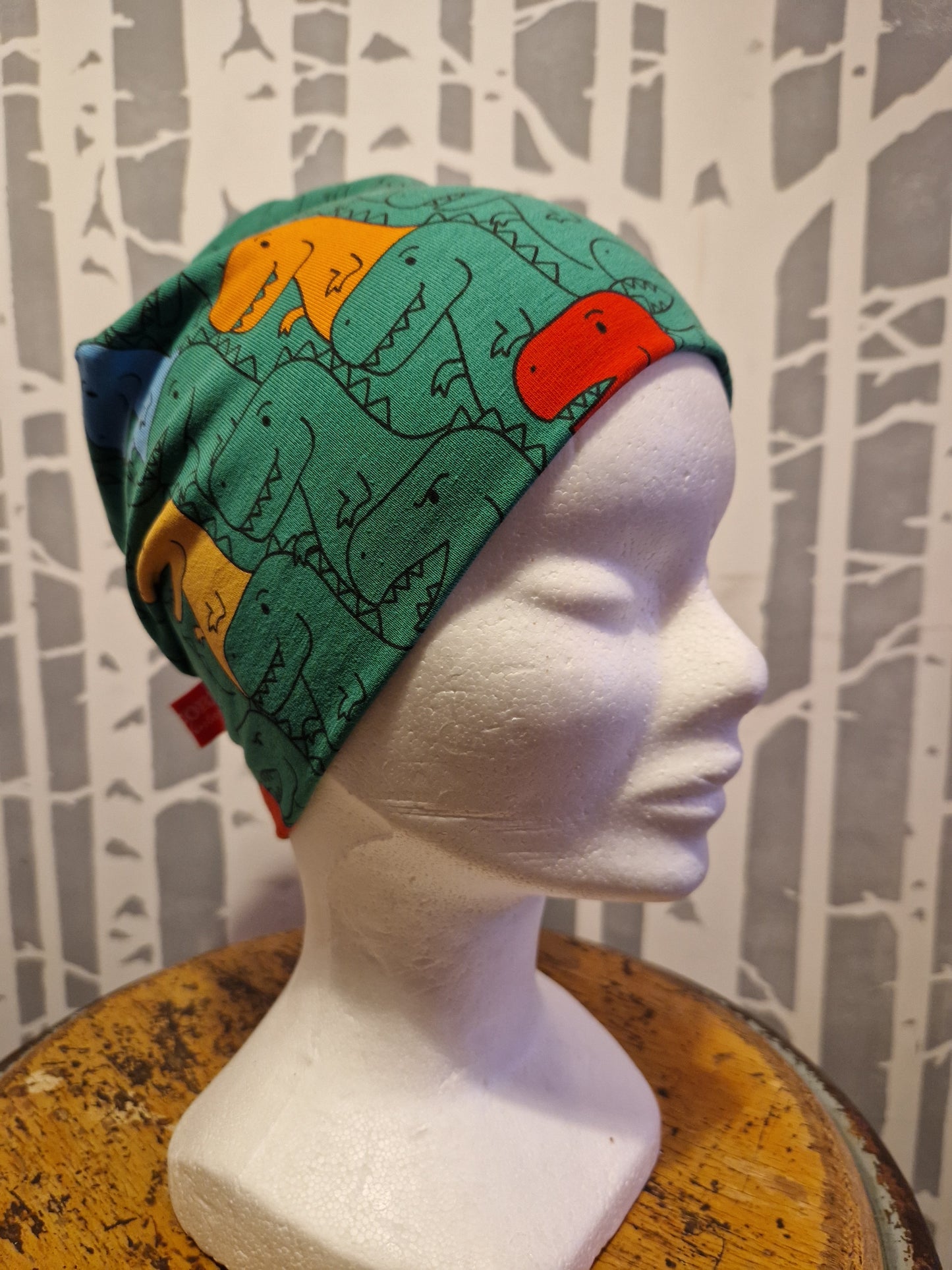 Beanie Bonnet Dino Green