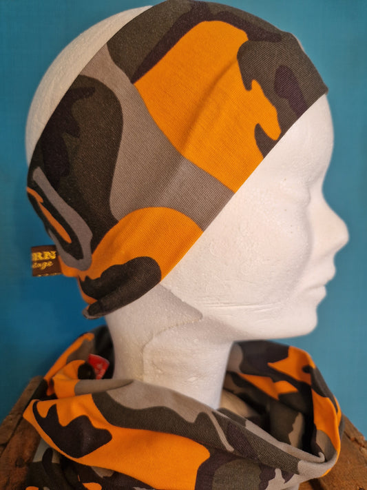 Bandeau Camo Vert et Orange